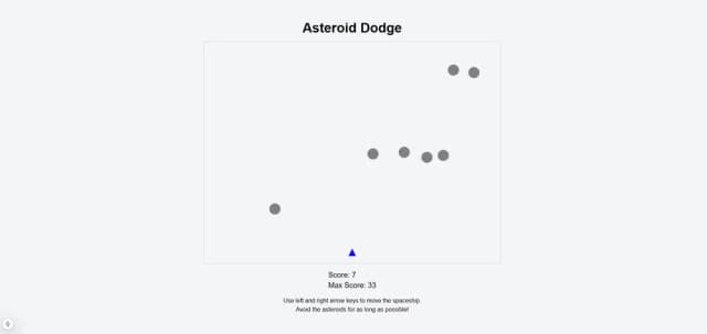 Asteroid Dodge game thumbnail