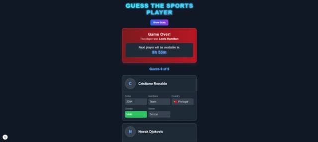 Guess The Sports Player game thumbnail