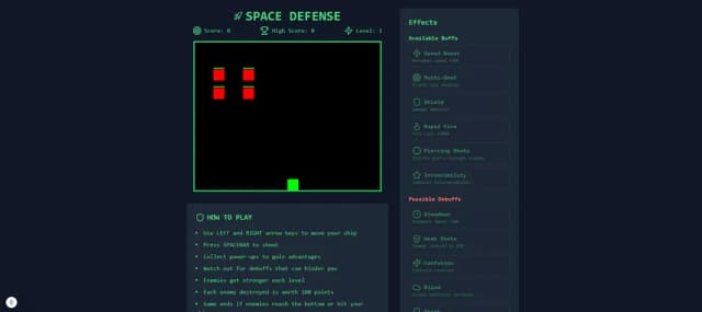 Space Defence game thumbnail