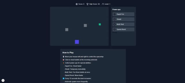 Space Shooter game thumbnail